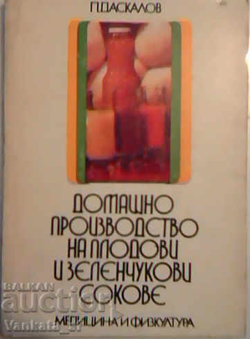 Home production of fruit and vegetable juices
