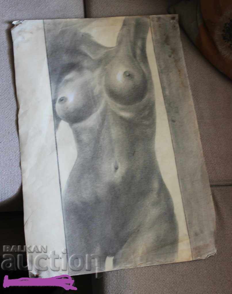 Аукцион уникална Графика молив Картина секс еротика Аукцион уникална Графика молив Картина секс еротика