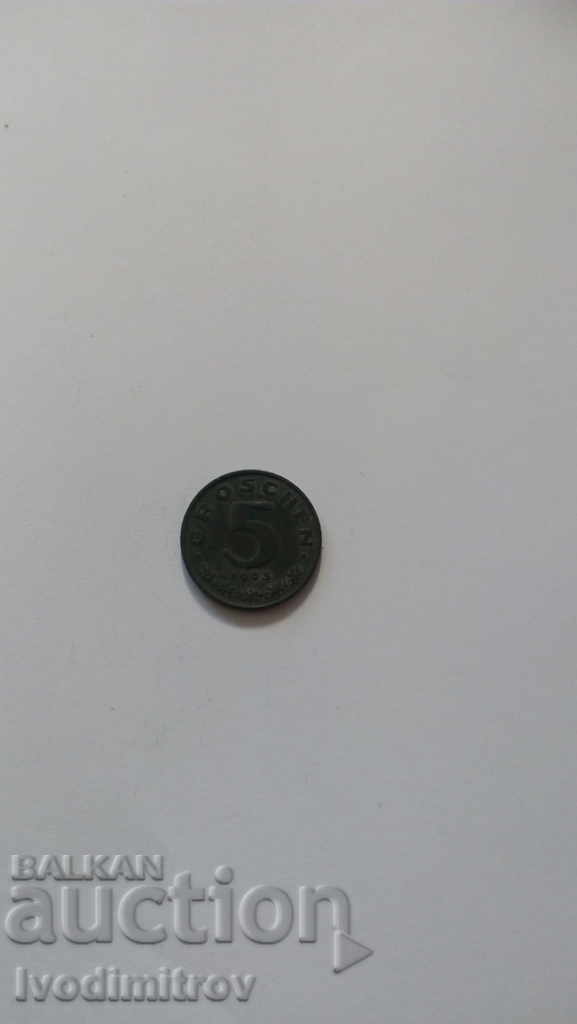 Austria 5 pennies 1963