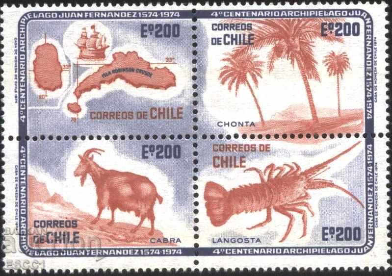Pure Brands Fauna Omar Goat Palms Map Ship 1974 from Chile