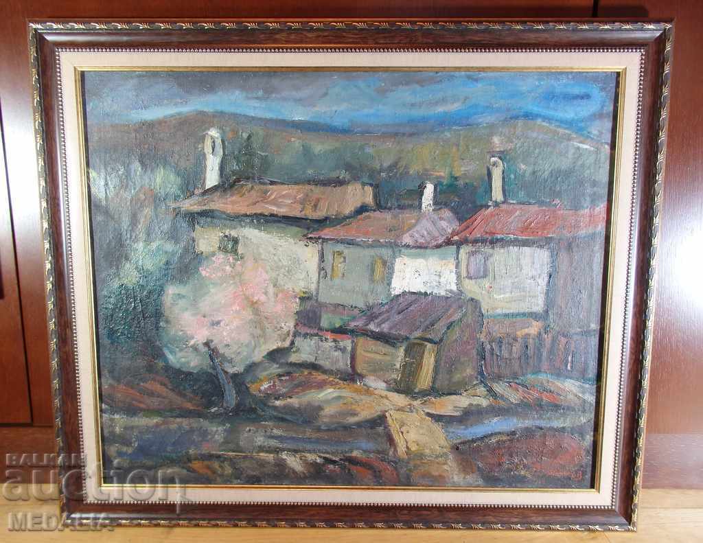 Peter Urumov - landscape - oil paints - signed - framed