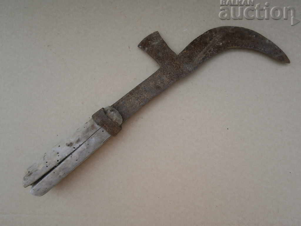 Delivery of old primitive crooked knife kosher hand forged