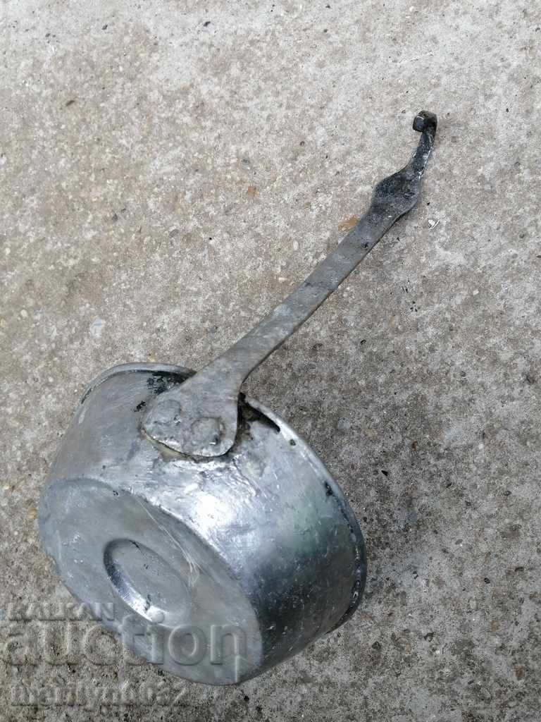 Old copper ladle, copper copper pot, pit, kishkil cap - 6 Old copper ladle, copper copper pot, pit, kishkil cap - 6