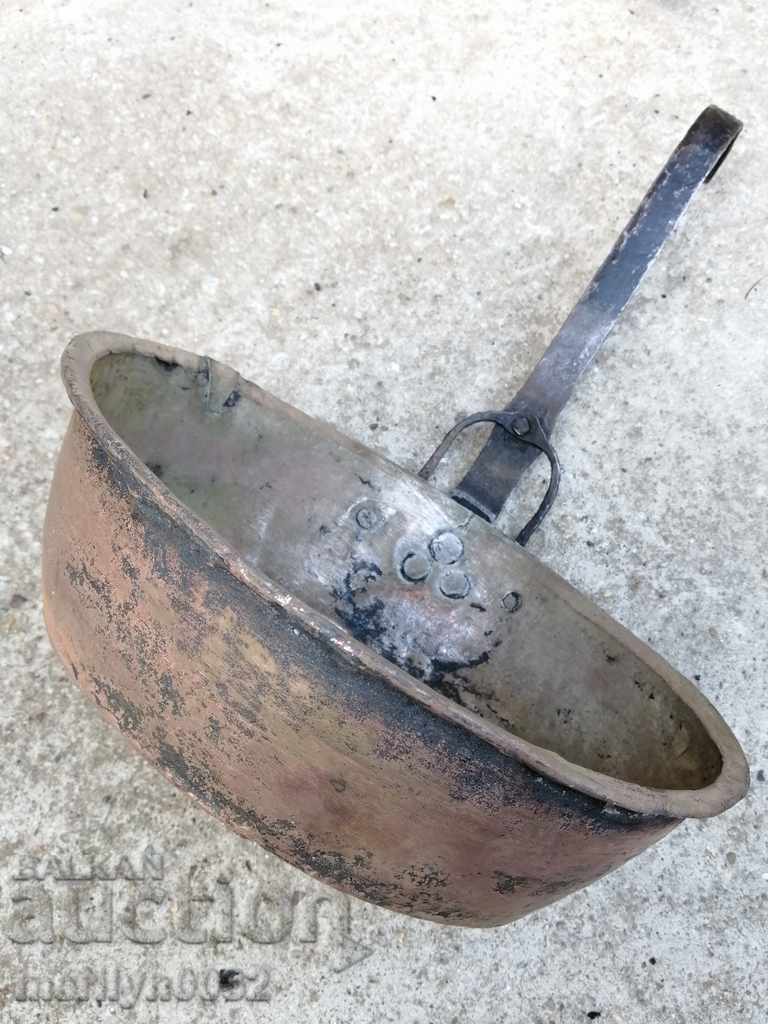 Auction Old copper pan, copper, tray, copper vessel Auction Old copper pan, copper, tray, copper vessel