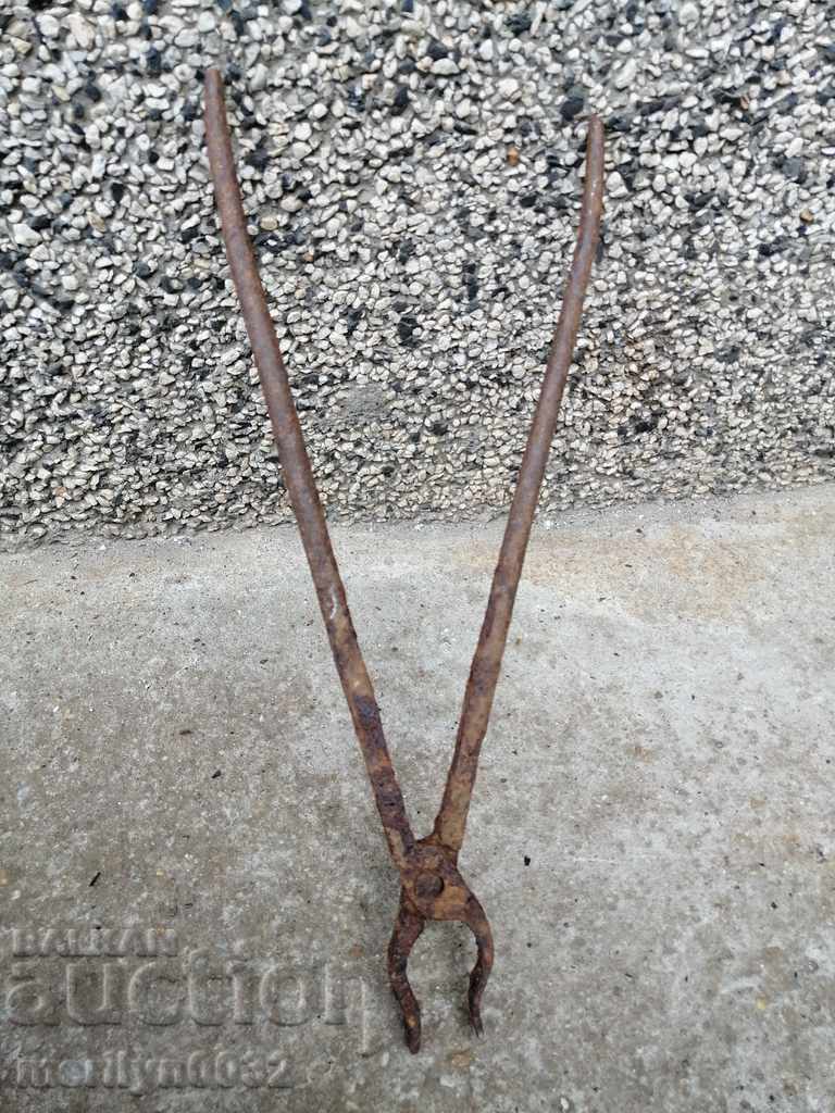 Clești vechi de fierar, șindrilă, fier forjat - 5