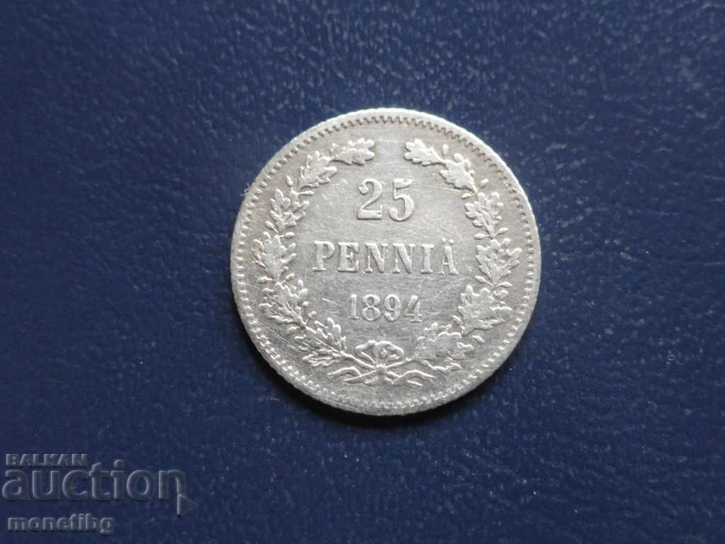 Russia (for Finland) 1894 - 25 pennia - 5 Russia (for Finland) 1894 - 25 pennia - 5