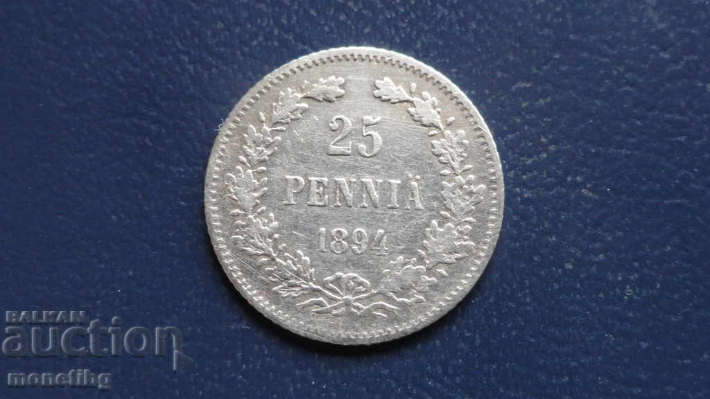 Русия (за Финландия) 1894г. - 25 пениа