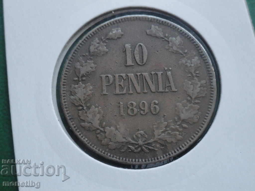 Russia (for Finland) 1896 - 10 pennia Russia (for Finland) 1896 - 10 pennia