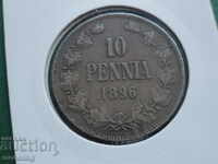Russia (for Finland) 1896 - 10 pennies