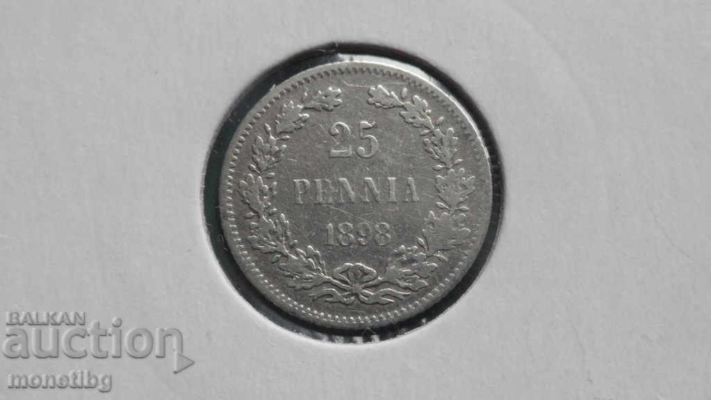 Russia (for Finland) 1898 - 25 pennies