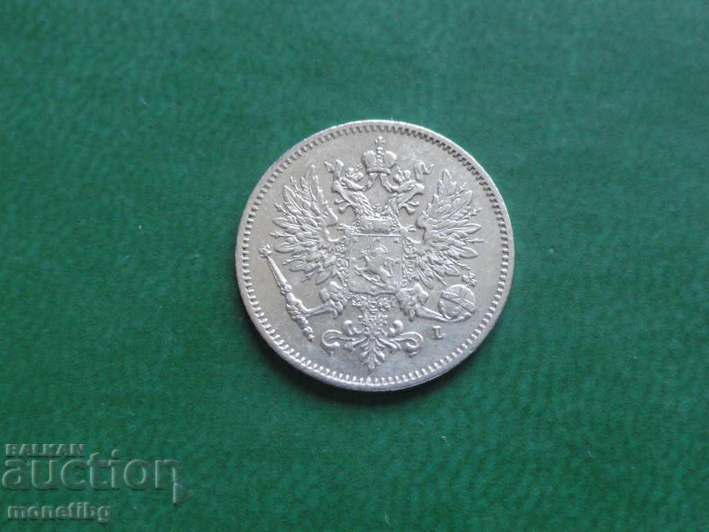 Russia (for Finland) 1909 - 25 pennia with price 17.00 BGN | € 8.69