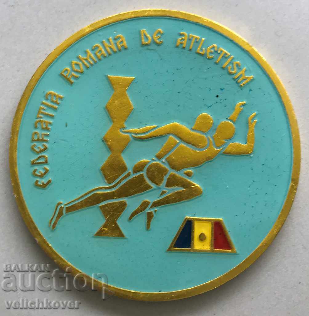 26308 Romania Plaque Romanian Athletics Federation of the 70's