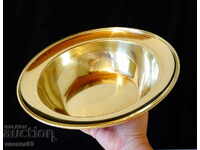 Bronze salad bowl, fruit bowl 580 gr., 3 liters