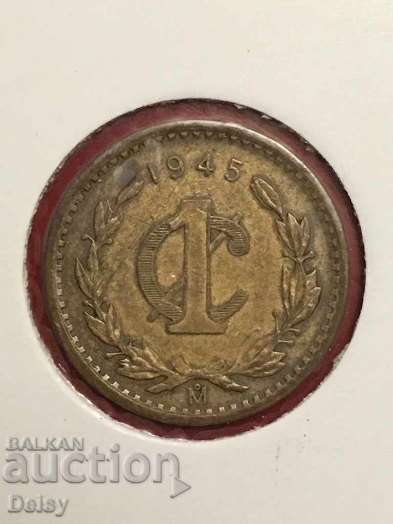 Mexic 1 cent 1945