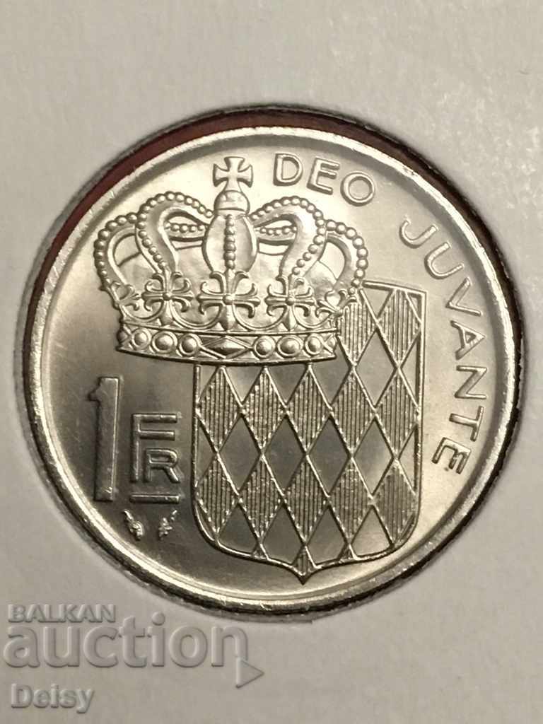 Монако 1 франк 1977г.UNC!