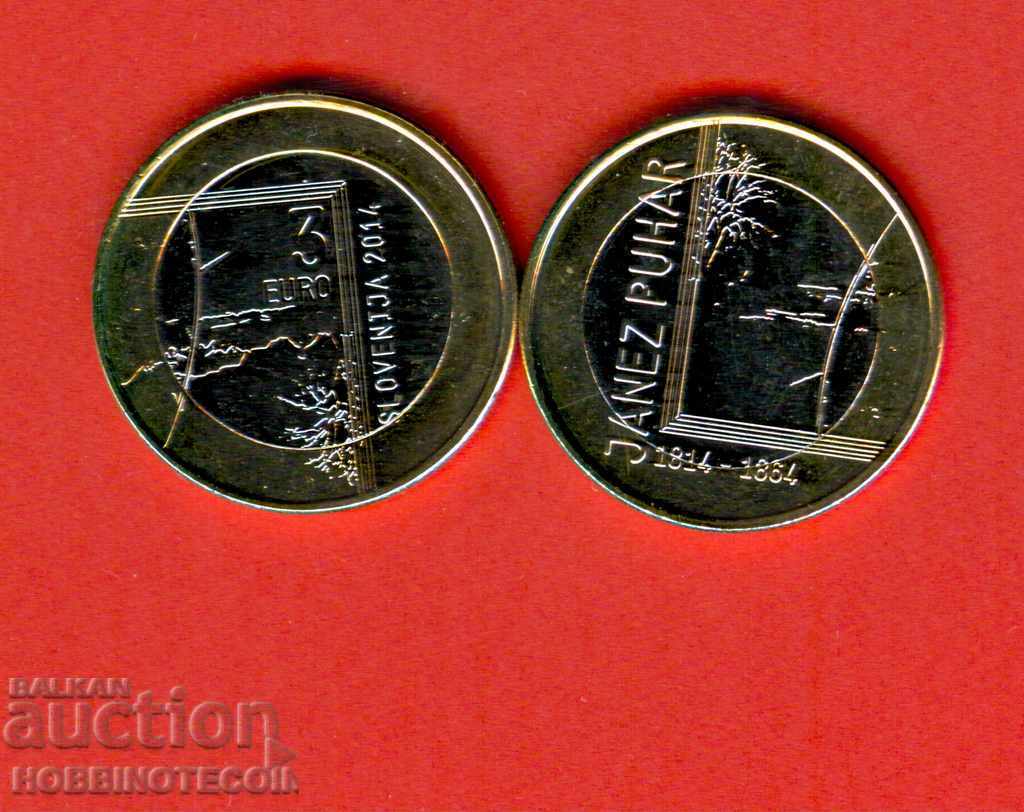 SLOVENIA SLOVENIA - Emisiune 3 Euro 2014 NOUĂ UNC BIMETALĂ