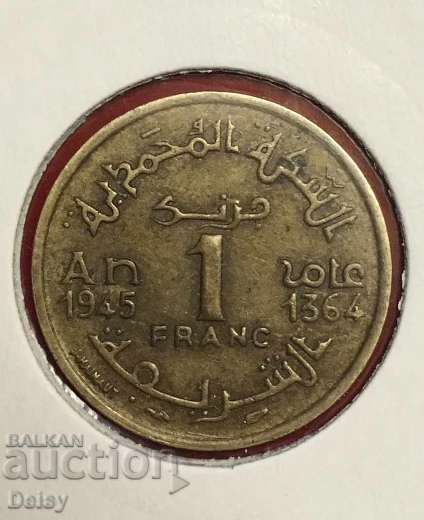 Алжир 1 франк 1945г.