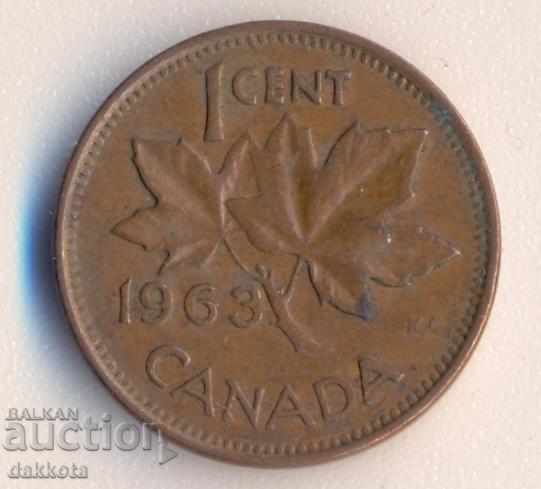 Canada cent 1963
