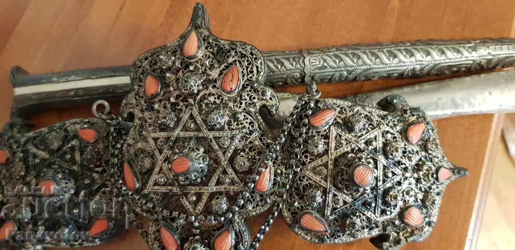 PAFTA PAFTI OTTOMAN PEACOCK PEACOCK JEWELRY CORAL FILIGRAN - 6 PAFTA PAFTI OTTOMAN PEACOCK PEACOCK JEWELRY CORAL FILIGRAN - 6