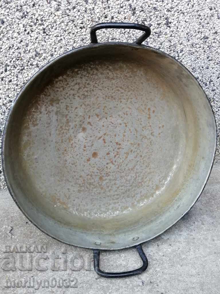 δίσκος Bakarena, κατσαρόλα χαλκού, χαλκού, Saha, τηγάνι χαλκού, τελειώματα