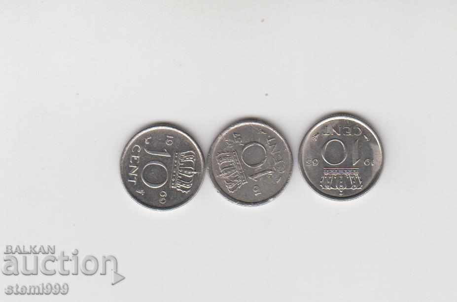 Ολλανδικά νομίσματα διαφόρων ετών