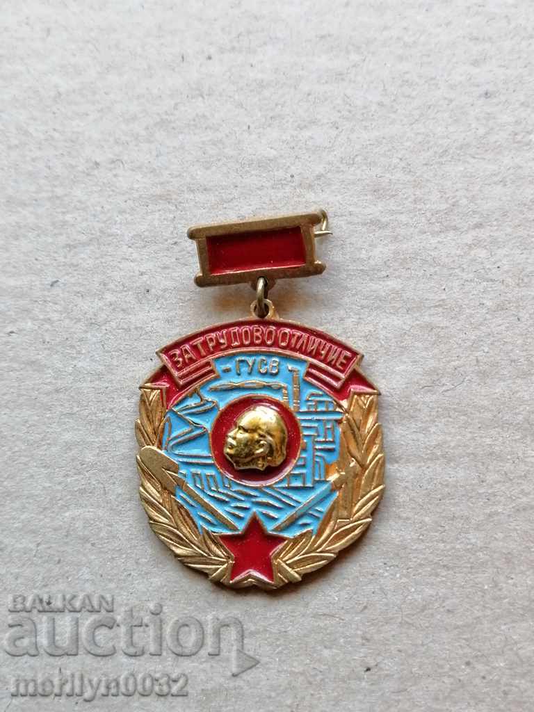 Medal of Honor For Labor Distinction GUSV Medal Badge