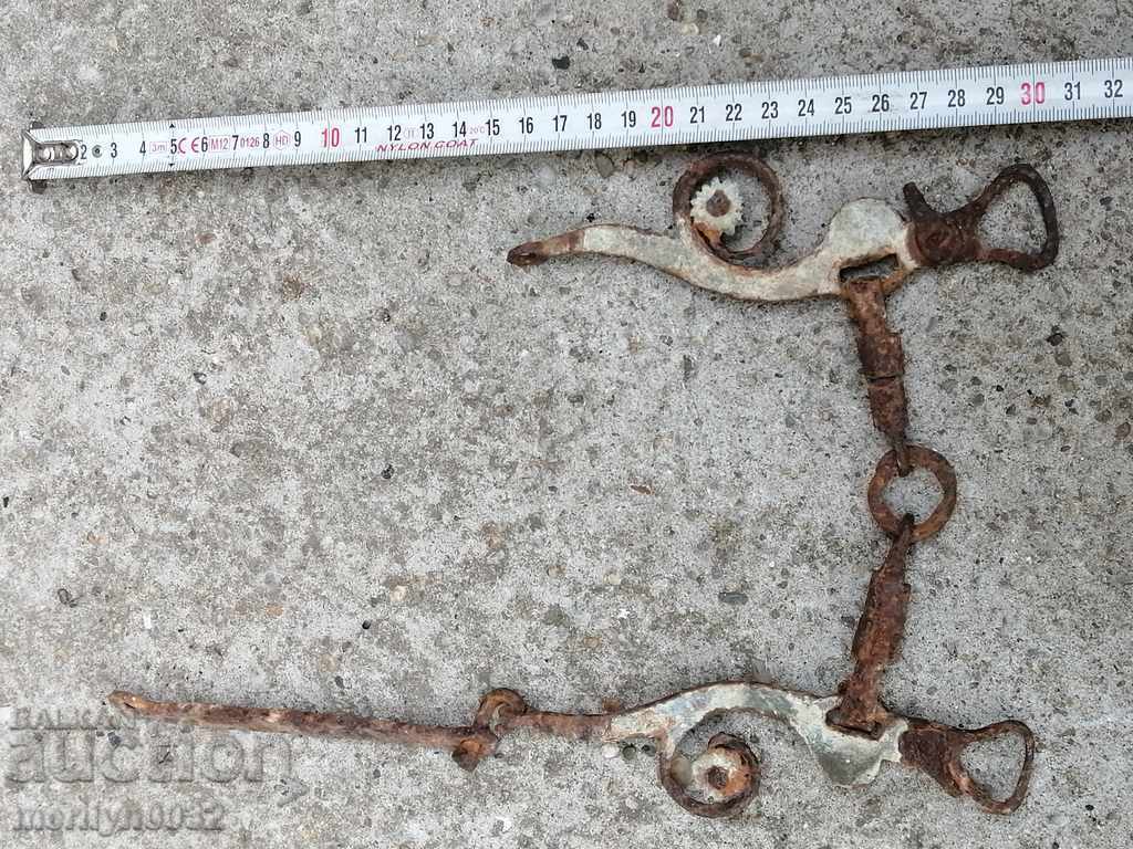 Ottoman hand forged bridle, wrought iron, cavalry - 5 Ottoman hand forged bridle, wrought iron, cavalry - 5