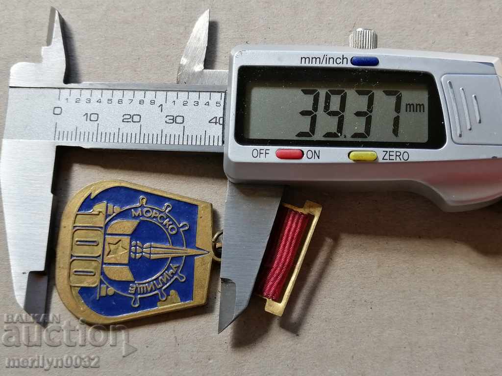 Delivery of Badge of Honor 100 years Maritime School enamel medal badge Delivery of Badge of Honor 100 years Maritime School enamel medal badge
