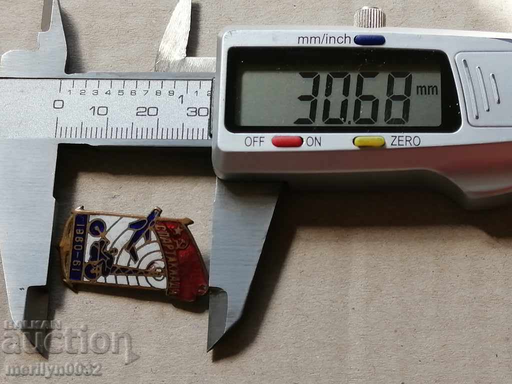 Auction Spartakiad Badge Enamel Medal Badge Auction Spartakiad Badge Enamel Medal Badge
