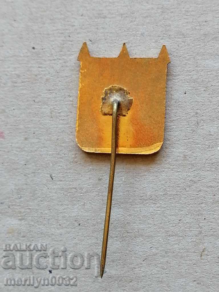 Auction Pomorie Badge Enamel Medal Badge Auction Pomorie Badge Enamel Medal Badge