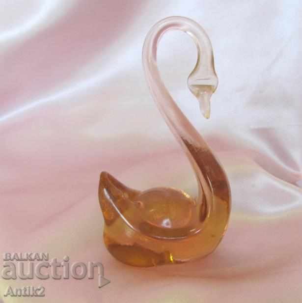 Old Crystal Glass Figure-Swan with price 30.00 BGN | € 15.34 Old Crystal Glass Figure-Swan with price 30.00 BGN | € 15.34