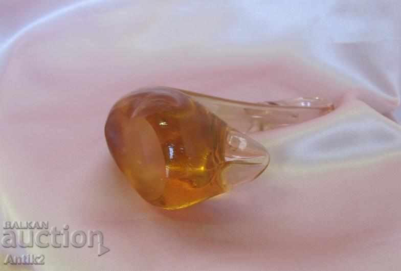 Old Crystal Glass Figure-Swan - 5 Old Crystal Glass Figure-Swan - 5