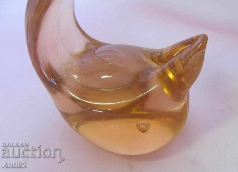 Old Crystal Glass Figure-Swan - 5 Old Crystal Glass Figure-Swan - 5