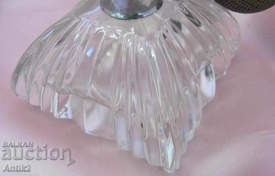Old Crystal Perfume Bottles 2 pcs - 6 Old Crystal Perfume Bottles 2 pcs - 6