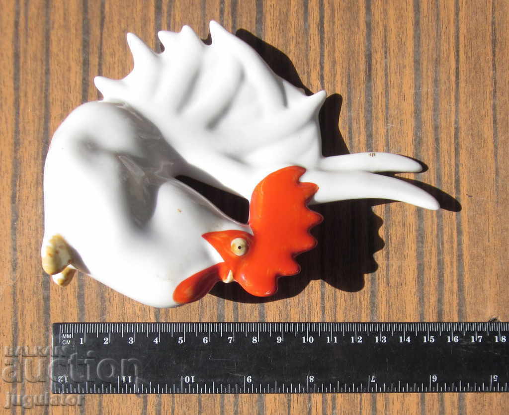 old Russian USSR porcelain figurine figure figurine cock - 7