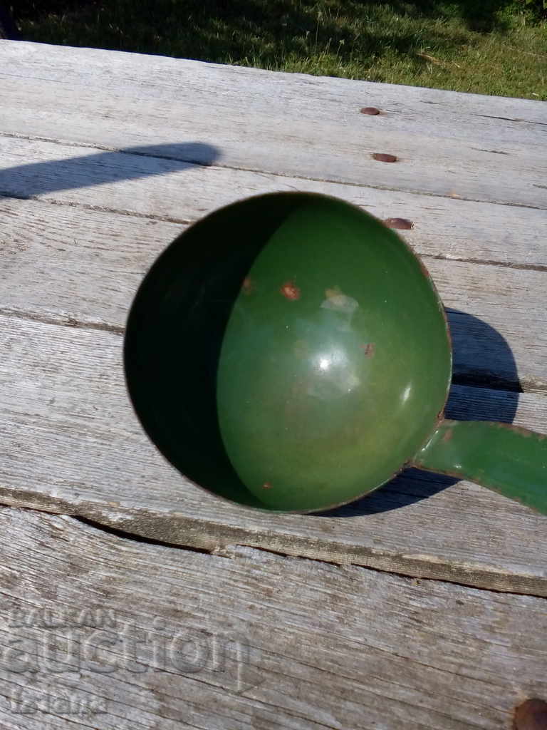 Old enameled ladle - 5 Old enameled ladle - 5