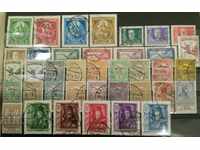 Ουγγαρία 5 παλιά ωραία σειρά γραμματοσήμων με εκτύπωση