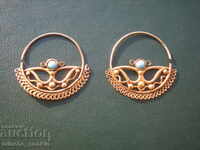 Old Russian USSR gold plated earrings.