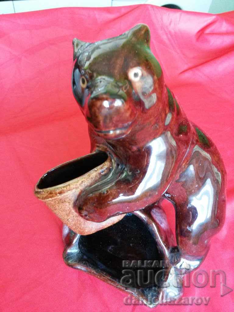 Old Bulgarian Ceramics Figurine BEAR - 5 Old Bulgarian Ceramics Figurine BEAR - 5