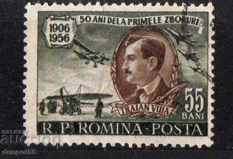 1956. România. Prima încercare de a zbura Traian Vuja (1872-1950).