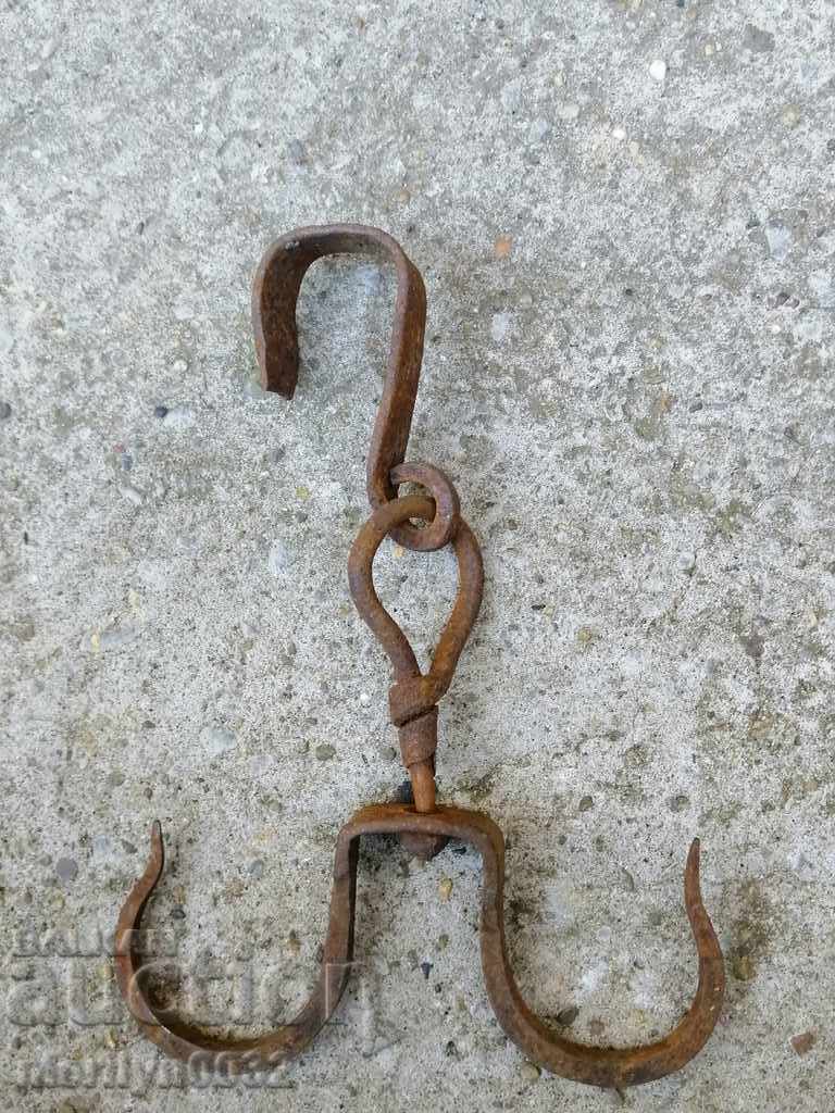 cârlig antic forjate pentru jupuirea cârlig dublu