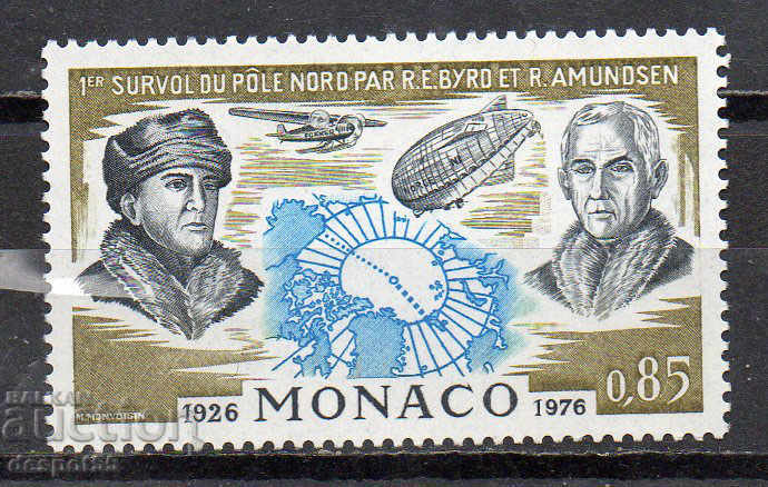 1976. Монако. 50 г. от първия полет над Северния полюс.