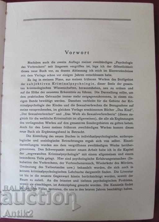 Licitație 1926. Cartea PSIHOLOGIE KRIMINALĂ este rară Licitație 1926. Cartea PSIHOLOGIE KRIMINALĂ este rară