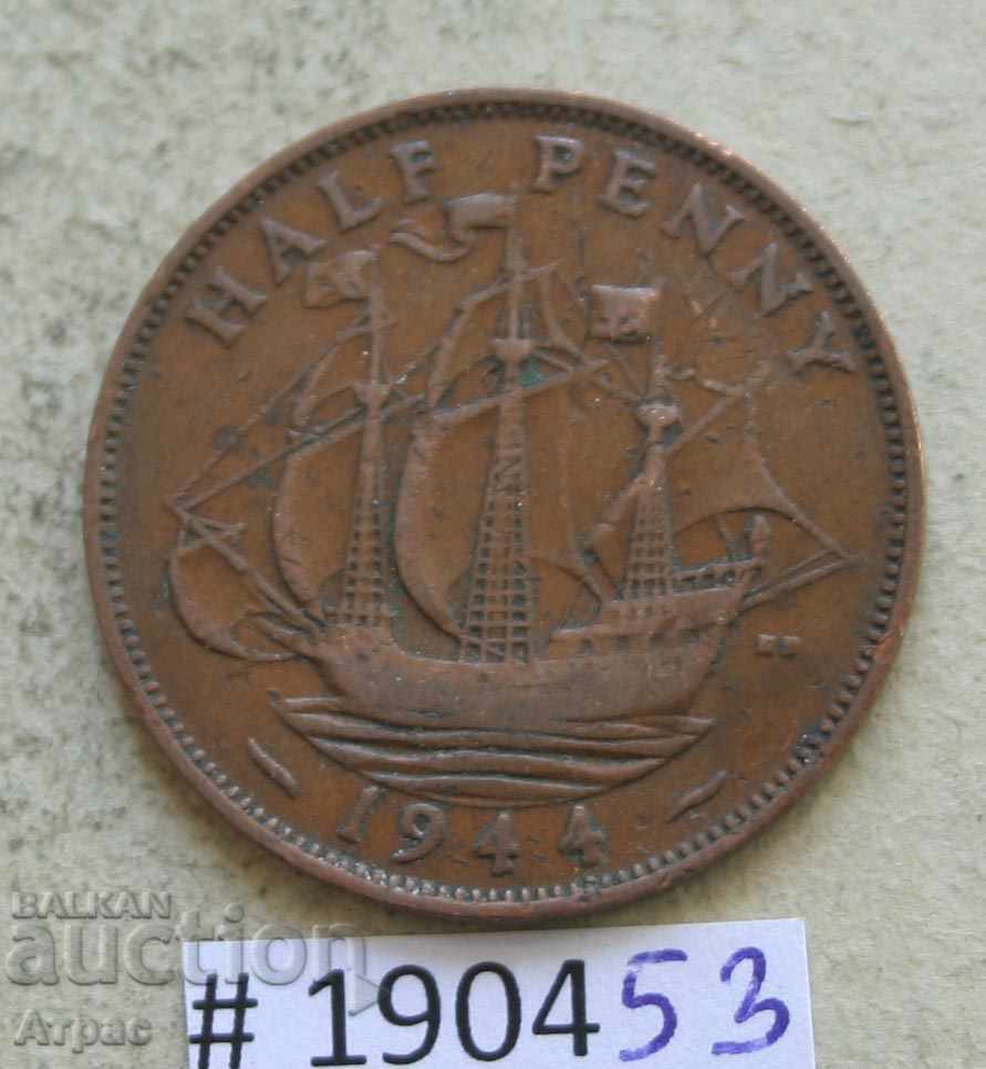 1/2 penny 1944 - UK