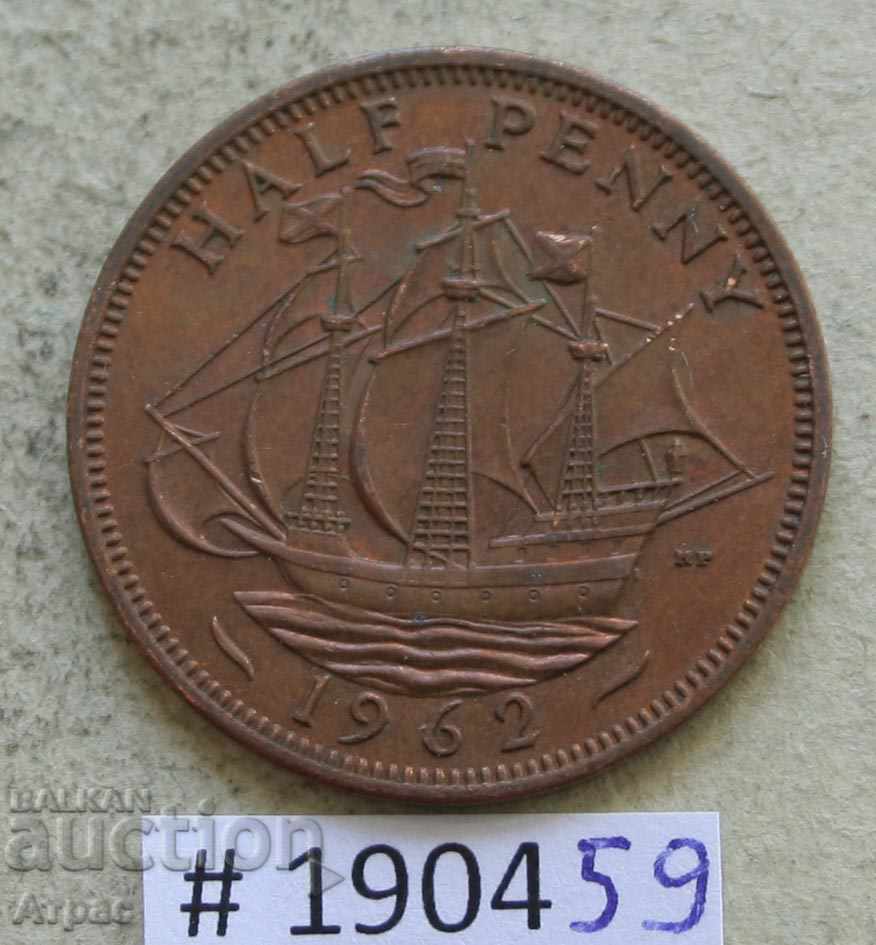 1/2 penny 1962 - UK