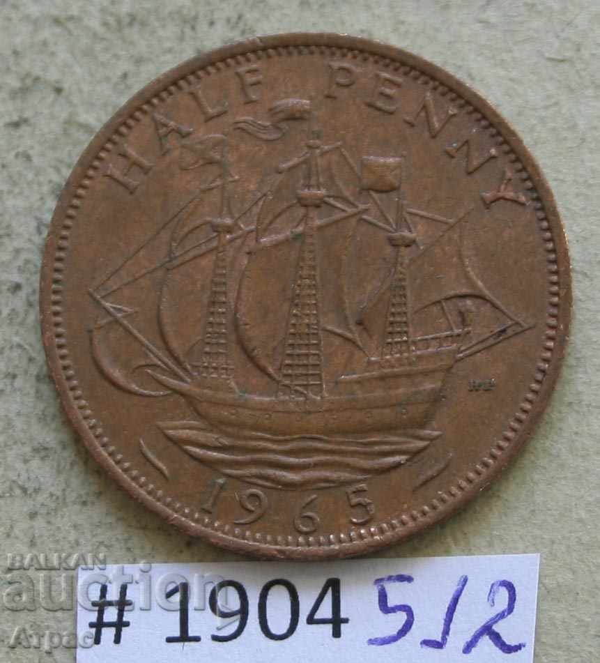 1/2 penny 1965 - UK