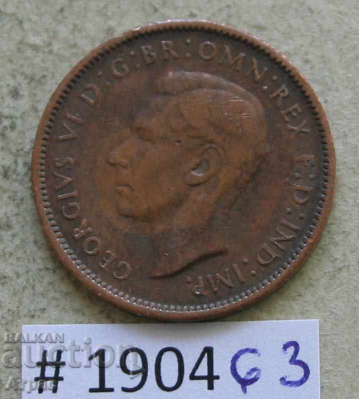 1 Farthing 1943 Marea Britanie cu preț € 0.77 | 1.51 BGN