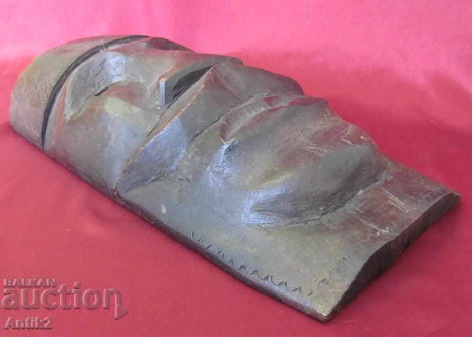 Auction  19th Century Original African Mask Abanos Rare