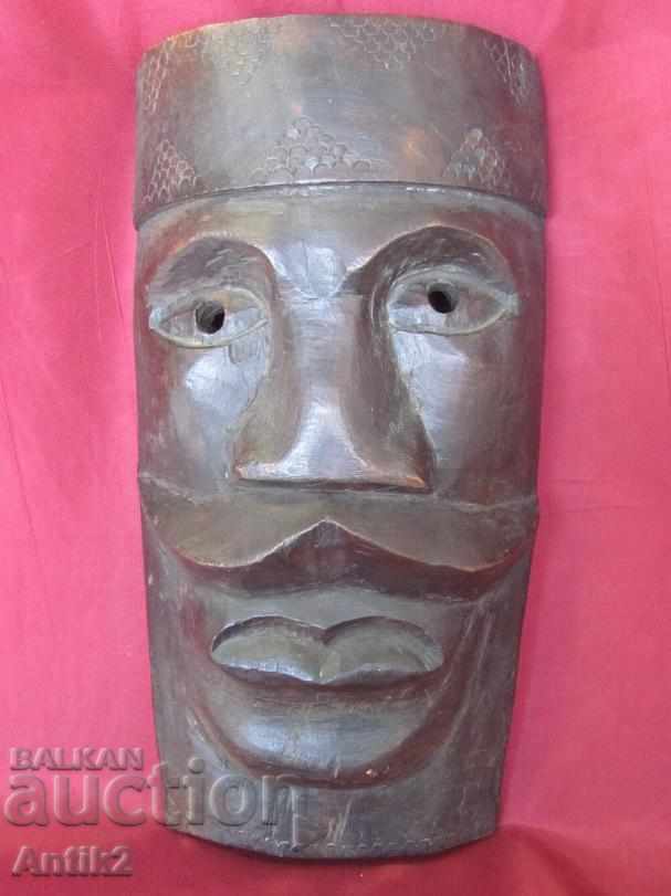Secolul al XIX-lea Masca africană originală Abanos Rar