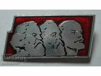 26315 USSR sign image of Mark Engels and Lenin of the 60's